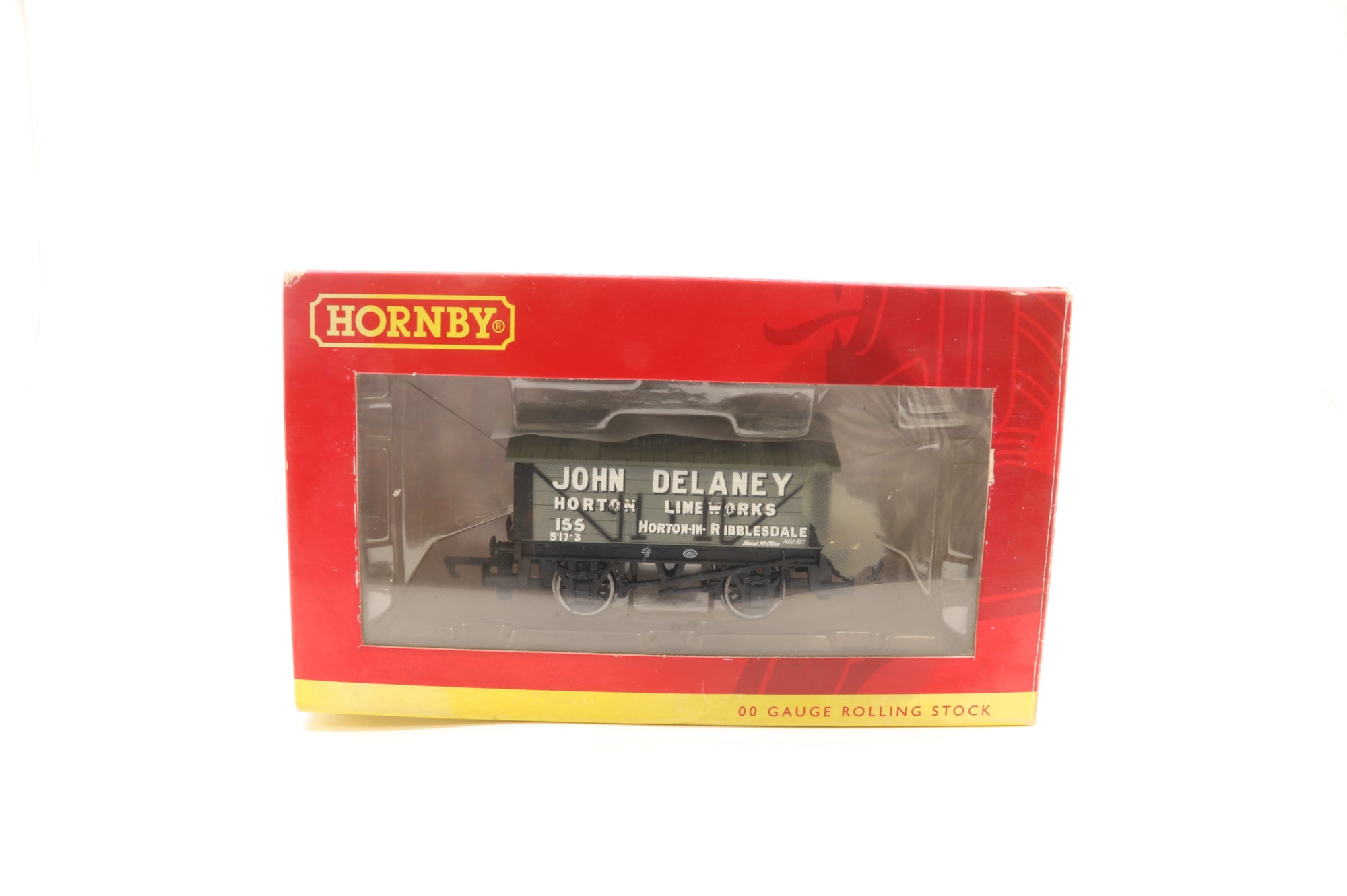 Hornby OO Rake of 4 Lime Wagons 'John Delaney' Inc.R6659