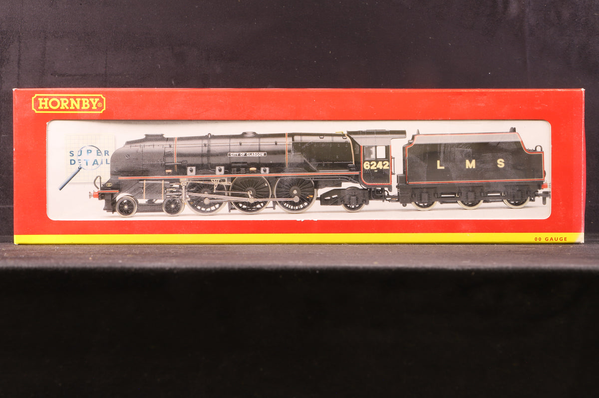 Hornby OO R2311 Duchess Class &#39;6242&#39; &#39;City Of Glasgow&#39; LMS Lined Black