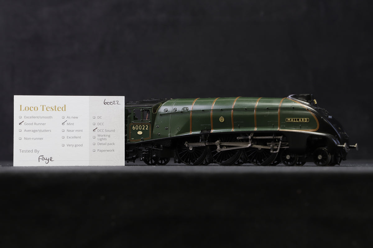 Golden Age Models 4-6-2 BR A4 Class &#39;Mallard&#39; &#39;60022&#39; BR Green L/C, DCC Sound