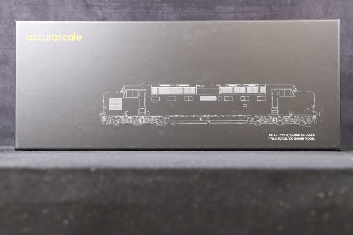 Accurascale OO ACC2791DCC Class 55 Deltic &#39;55004&#39; BR Blue, DCC Sound