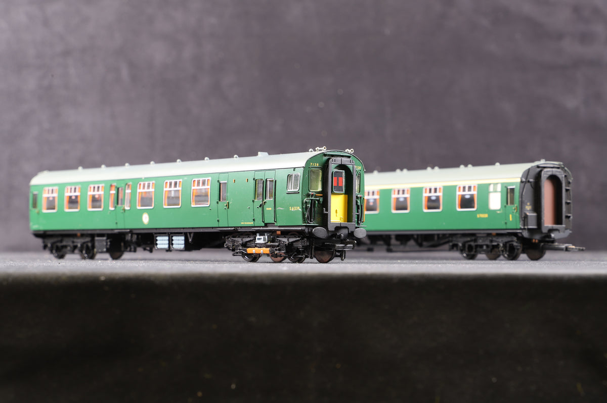 Bachmann OO 31-426A 4CEP EMU &#39;7128&#39; Late SR Multiple Unit Green w/Yellow Warning Panels