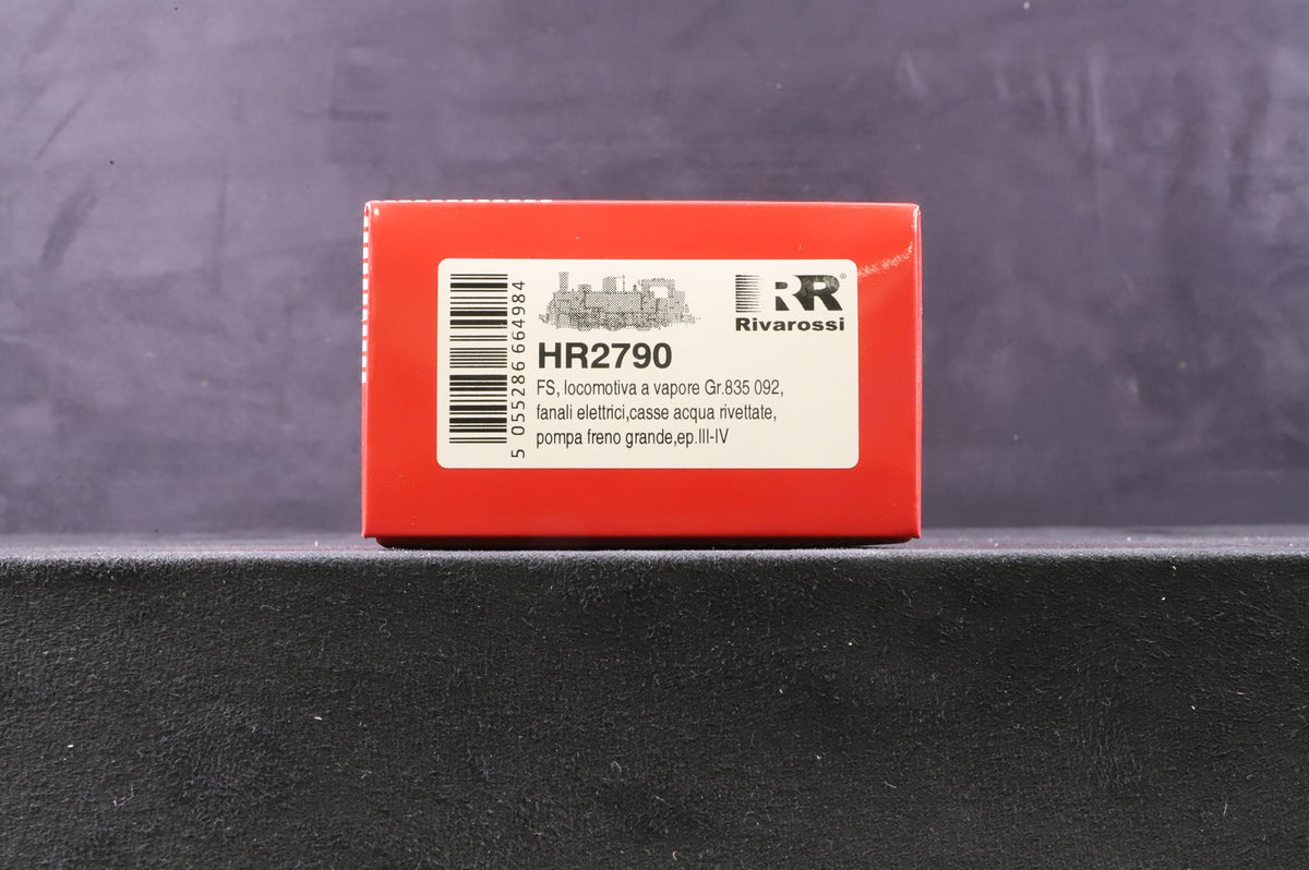 Rivarossi HO HR2790 Steam Locomotive Gr. 835 DCC Fitted