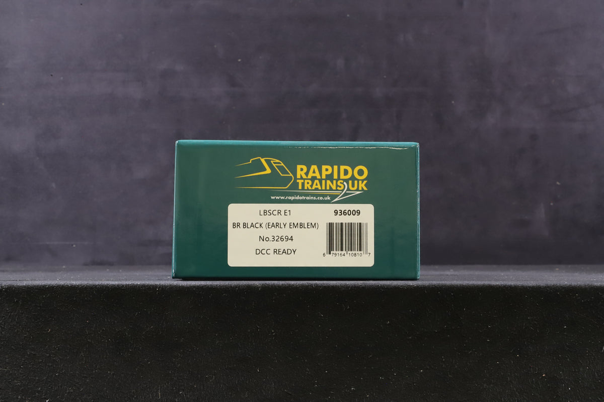 NEW Rapido OO 936009 E1 &#39;No.32694&#39; BR Black E/C