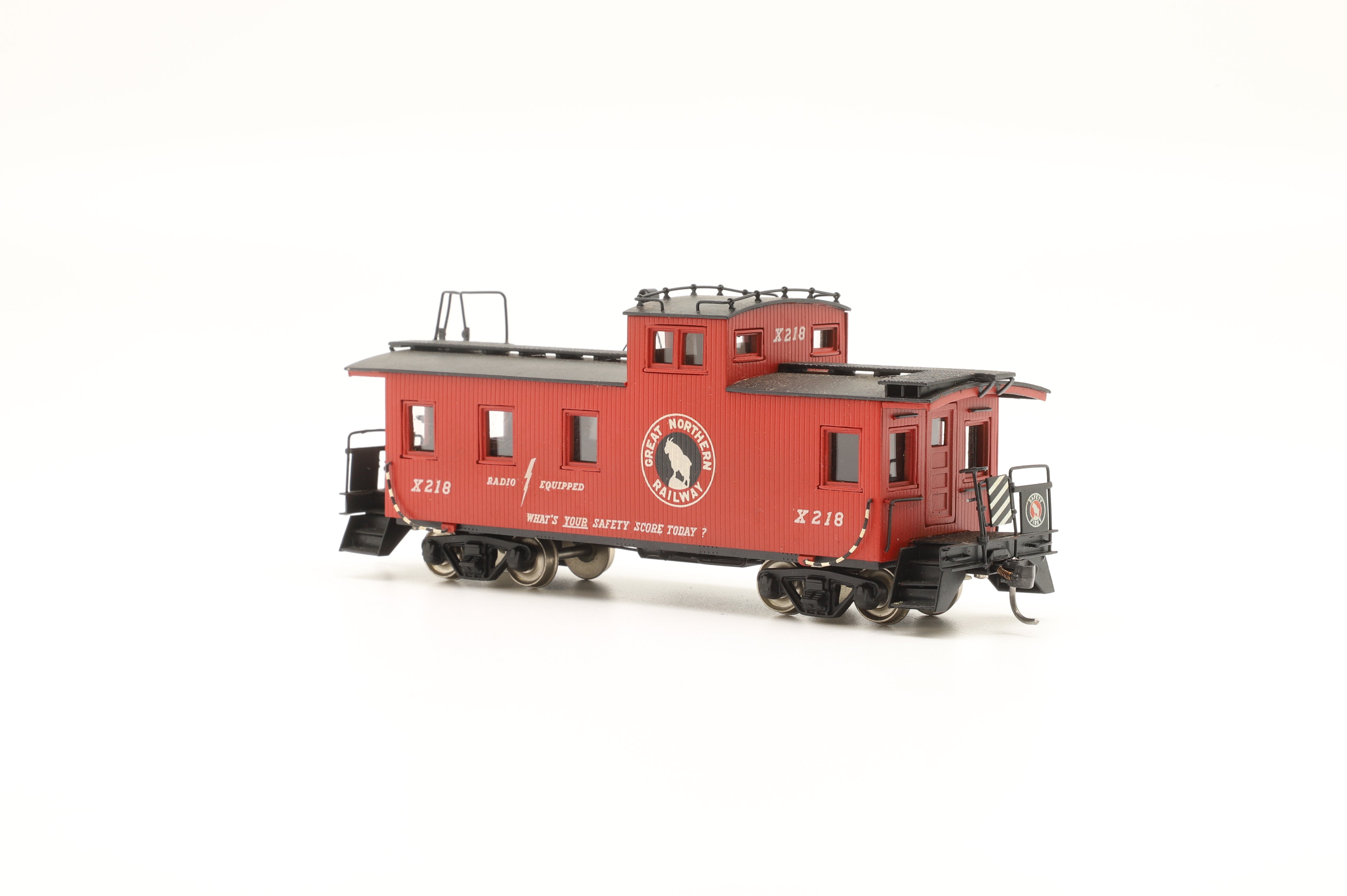 Overland Models HO Brass Great Northern 30 Foot Wood Sided Caboose