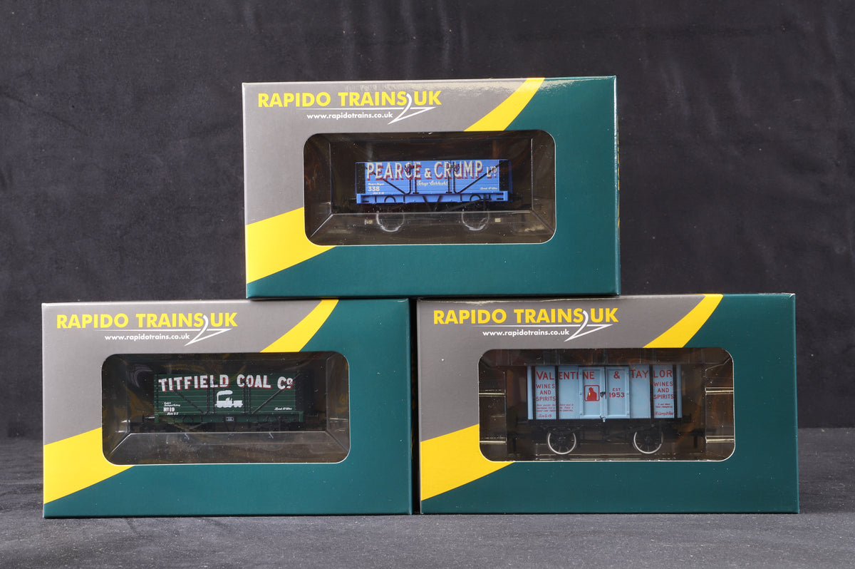Rapido Trains UK OO 922004A/B/C Titfield Wagon Pack