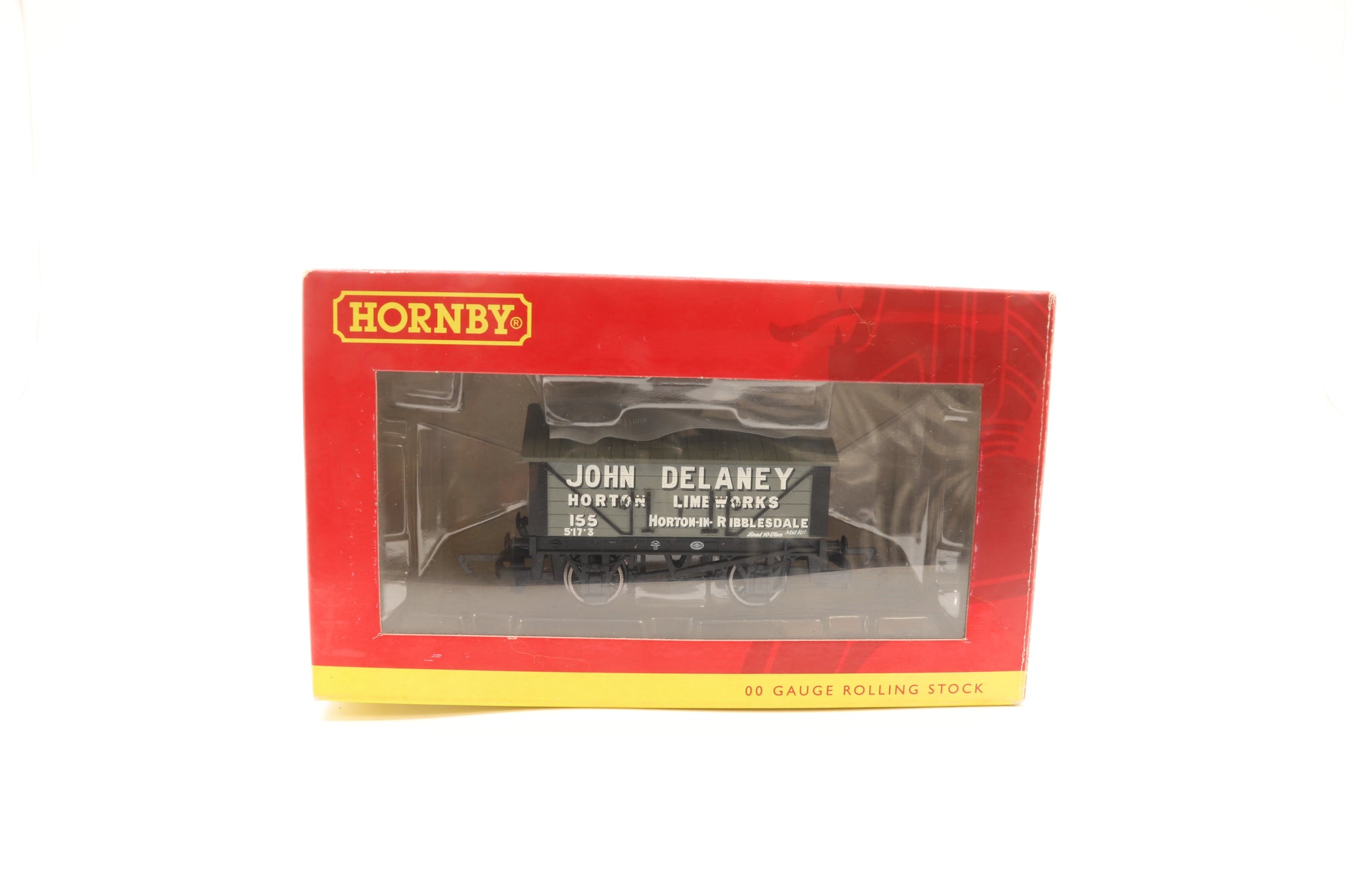 Hornby OO Rake of 4 Lime Wagons 'John Delaney' Inc.R6659