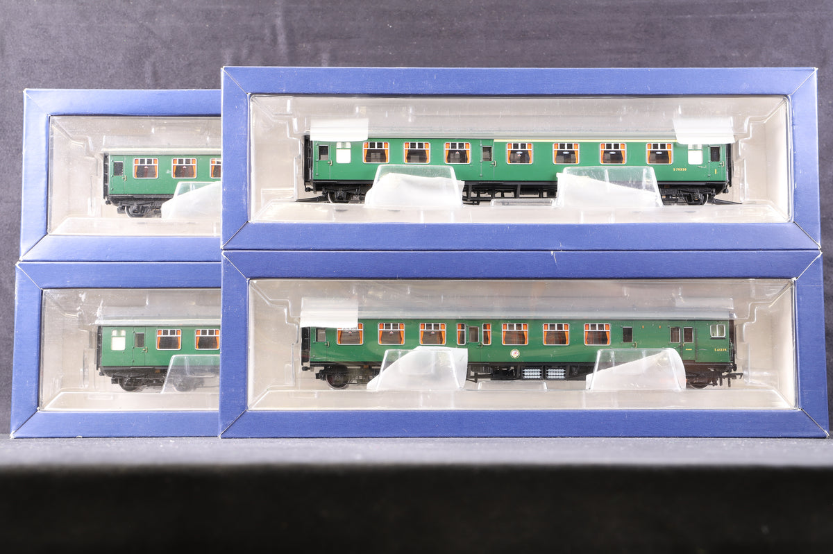 Bachmann OO 31-426A 4CEP EMU &#39;7128&#39; Late SR Multiple Unit Green w/Yellow Warning Panels