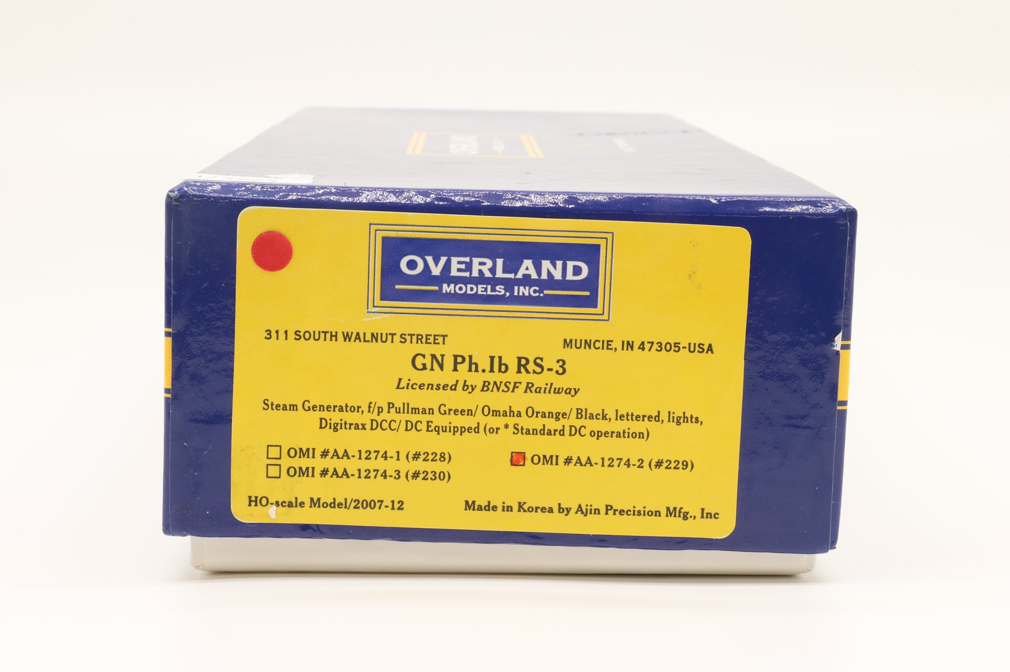 Overland Models/Ajin Precision HO Brass GN RS-3 #229 in Great Northern Livery - DCC