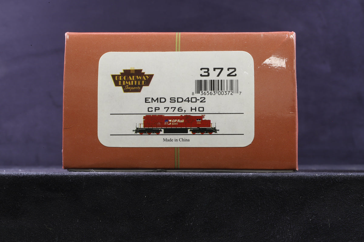 Broadway Models HO 372 EMD SD40-2 No.776 in CP Rail Livery - DCC Sound