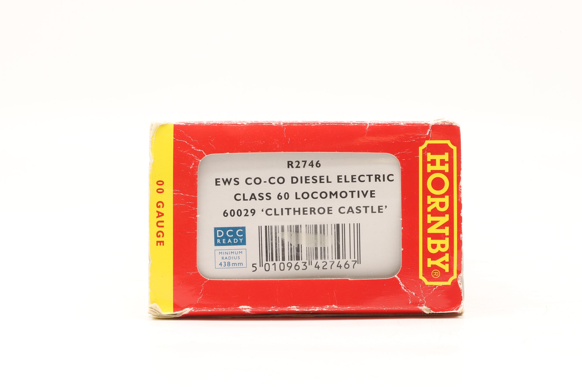 Hornby OO R2746 Class 60 60029 'Clitheroe Castle' in EWS Livery – Weathered