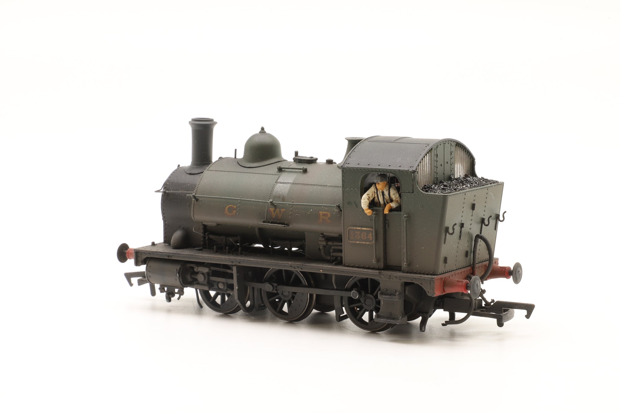 Heljan OO 1302 GWR 0-6-0ST 1364 in GWR Green – Weathered