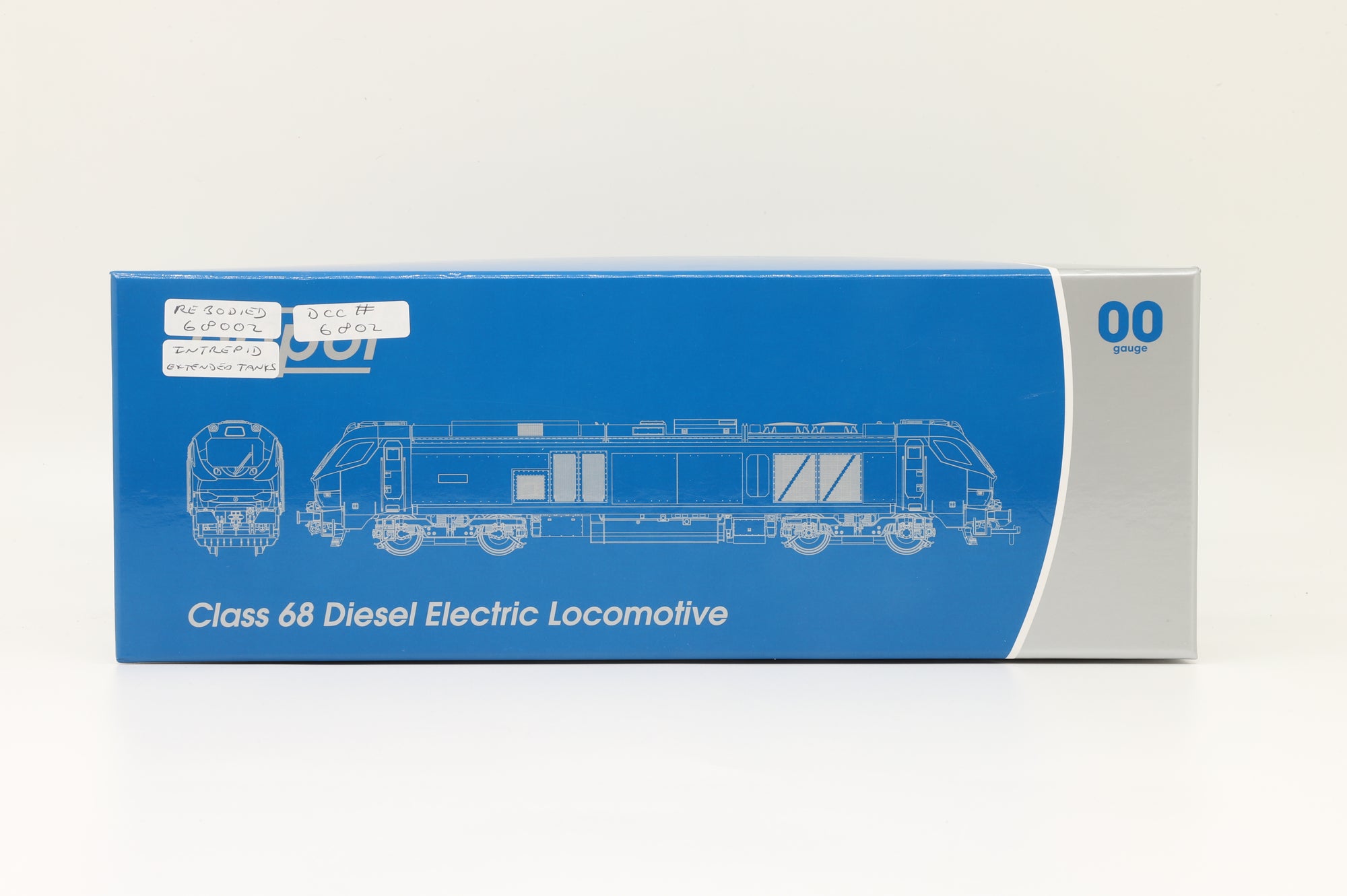 Dapol OO Class 68 DRS 'Intrepid' '68002', DCC Fitted (with '68019' 'Brutus' TPE Bodyshell)