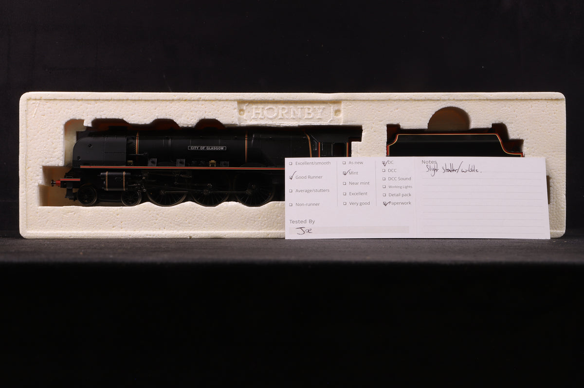 Hornby OO R2311 Duchess Class &#39;6242&#39; &#39;City Of Glasgow&#39; LMS Lined Black