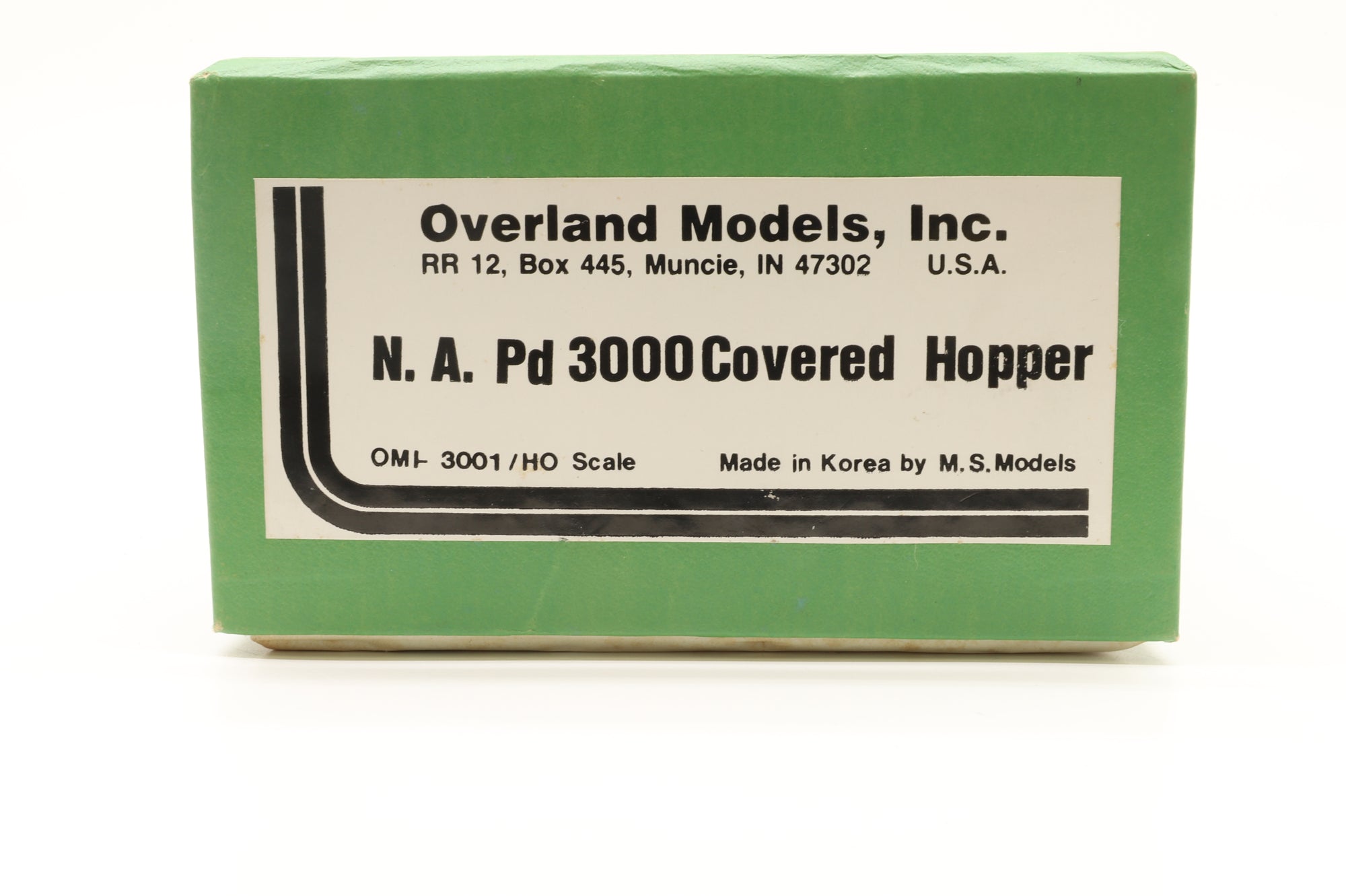 Overland Models HO Brass 3001 NA PD3000 Covered Hopper Unpainted