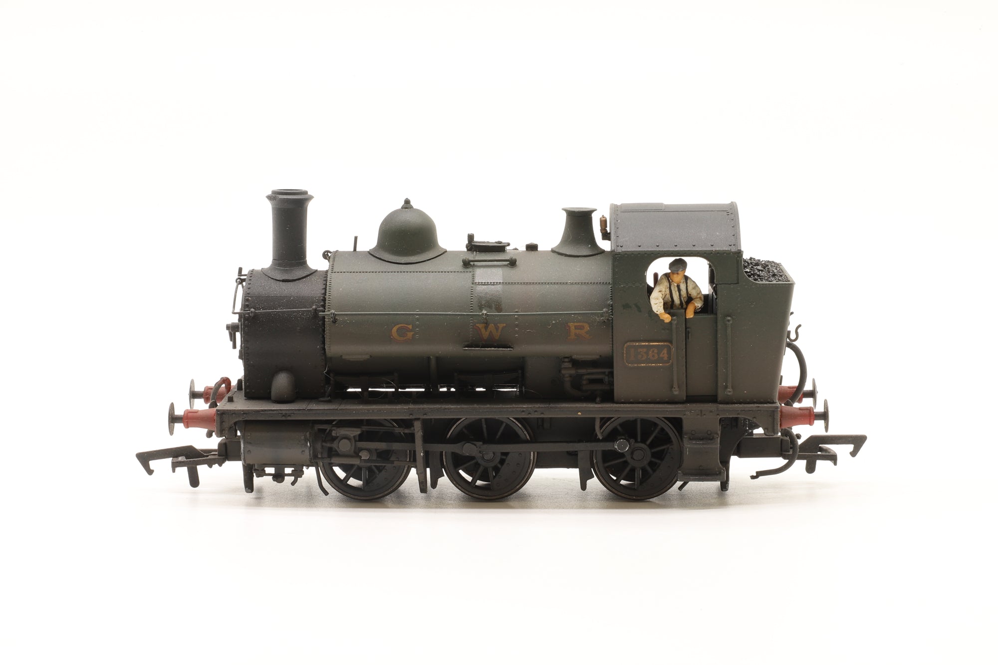 Heljan OO 1302 GWR 0-6-0ST 1364 in GWR Green – Weathered