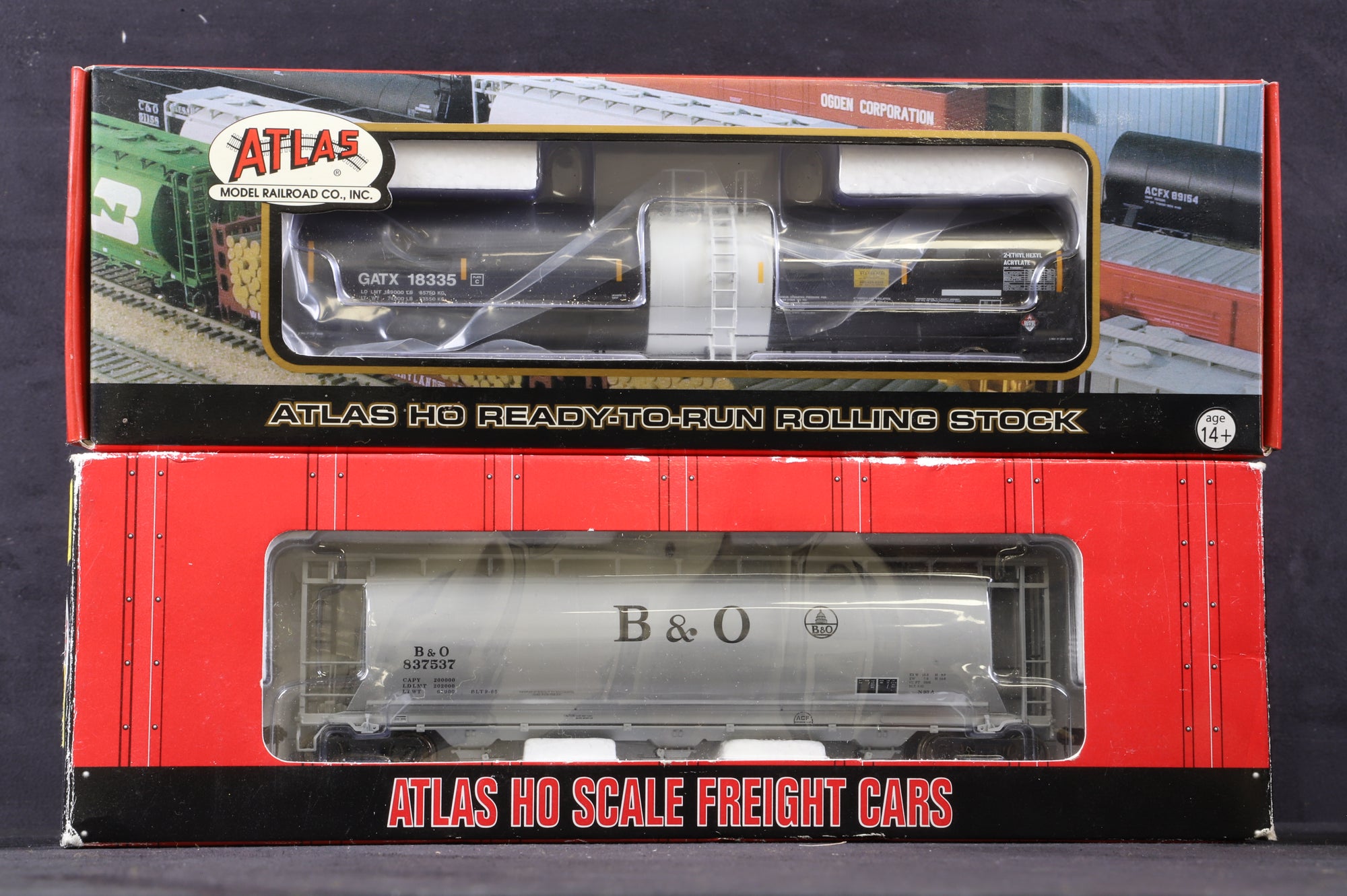 Atlas HO Rake Of 5 Mixed Freight Wagons Inc. 1623-3, 1931-02, 1933-01, 20 00430x2