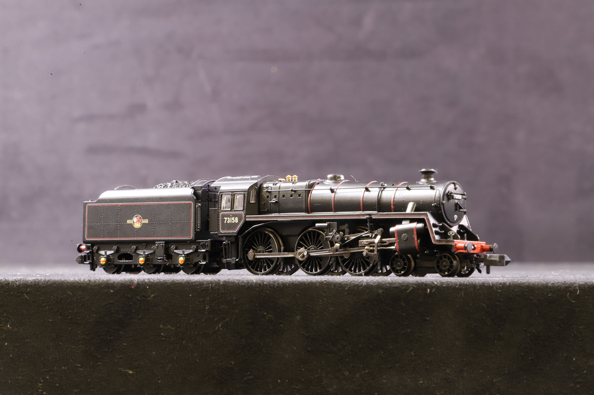 Graham Farish N 372-726 BR Standard Class 5MT &#39;73158&#39; BR Black L/Crest