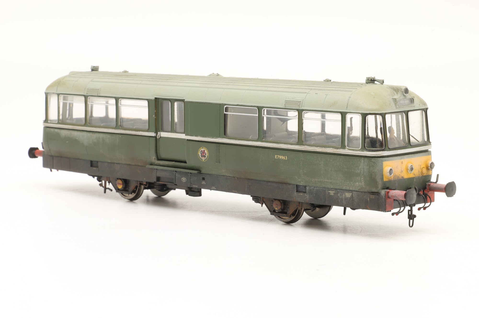 WORKSHOP Heljan OO 8702 W&M Railbus E79963 in BR Green w/ SYPs – Weathered