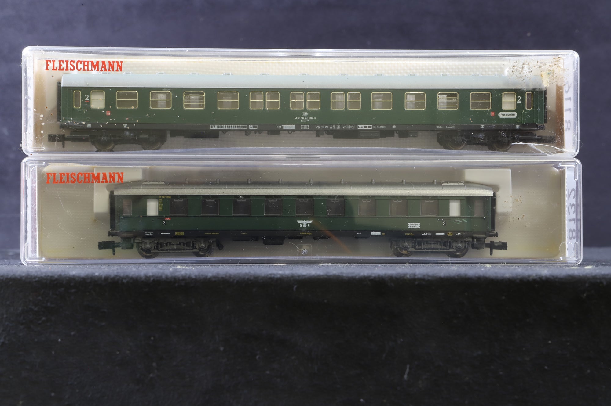 Fleischmann N Rake of 4 Couchette Coaches Inc. 8116x3 and 8132
