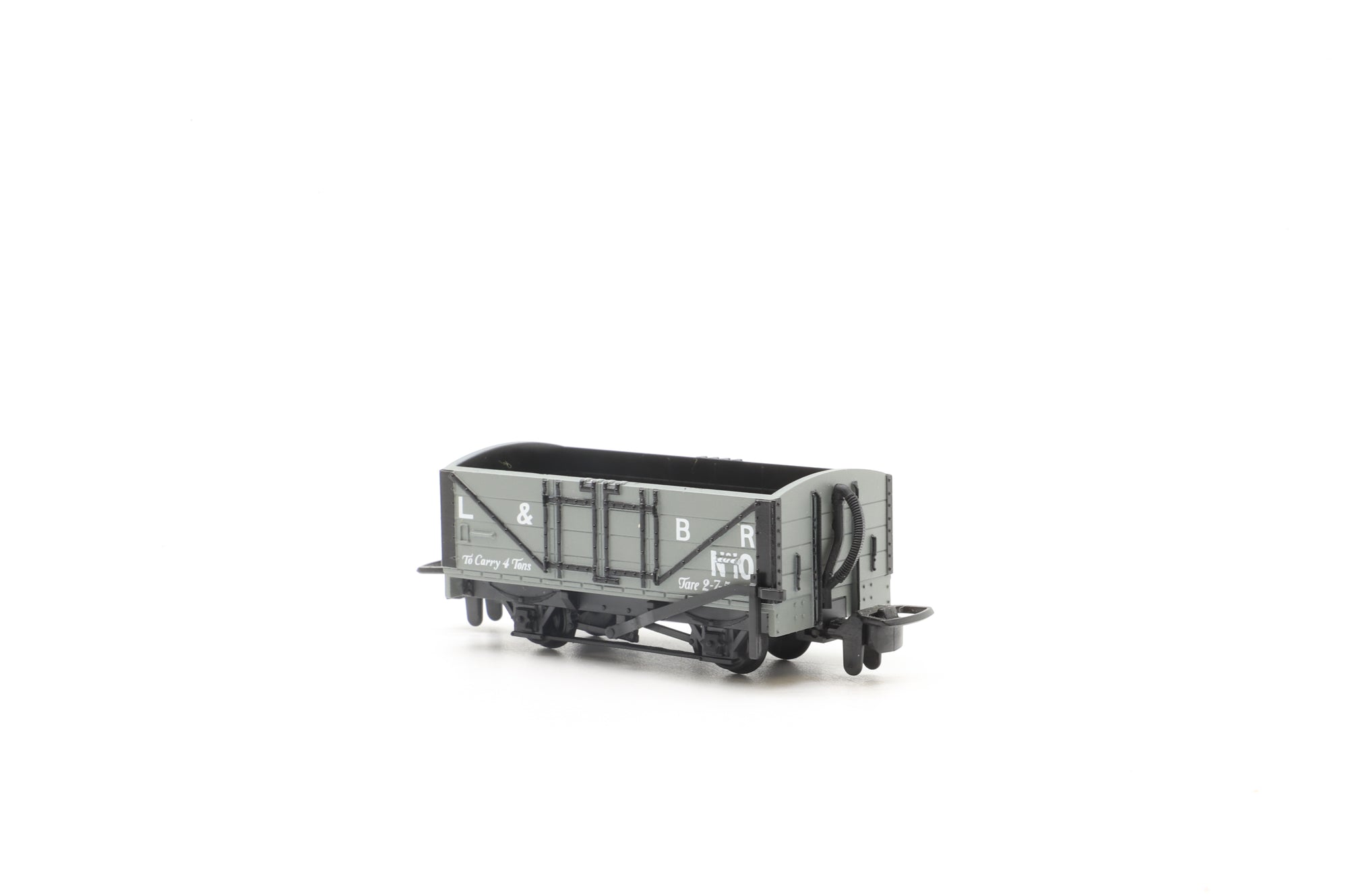 PECO OO-9 Rake of 3x L&B Grey Wagons Incl. 1x Open Wagon & 2x Box Vans