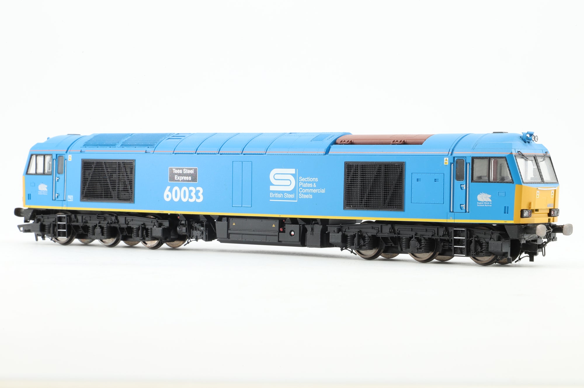 Hornby OO R3051 Class 60 60033 'Tees Steel Express' in EWS/British Steel Blue