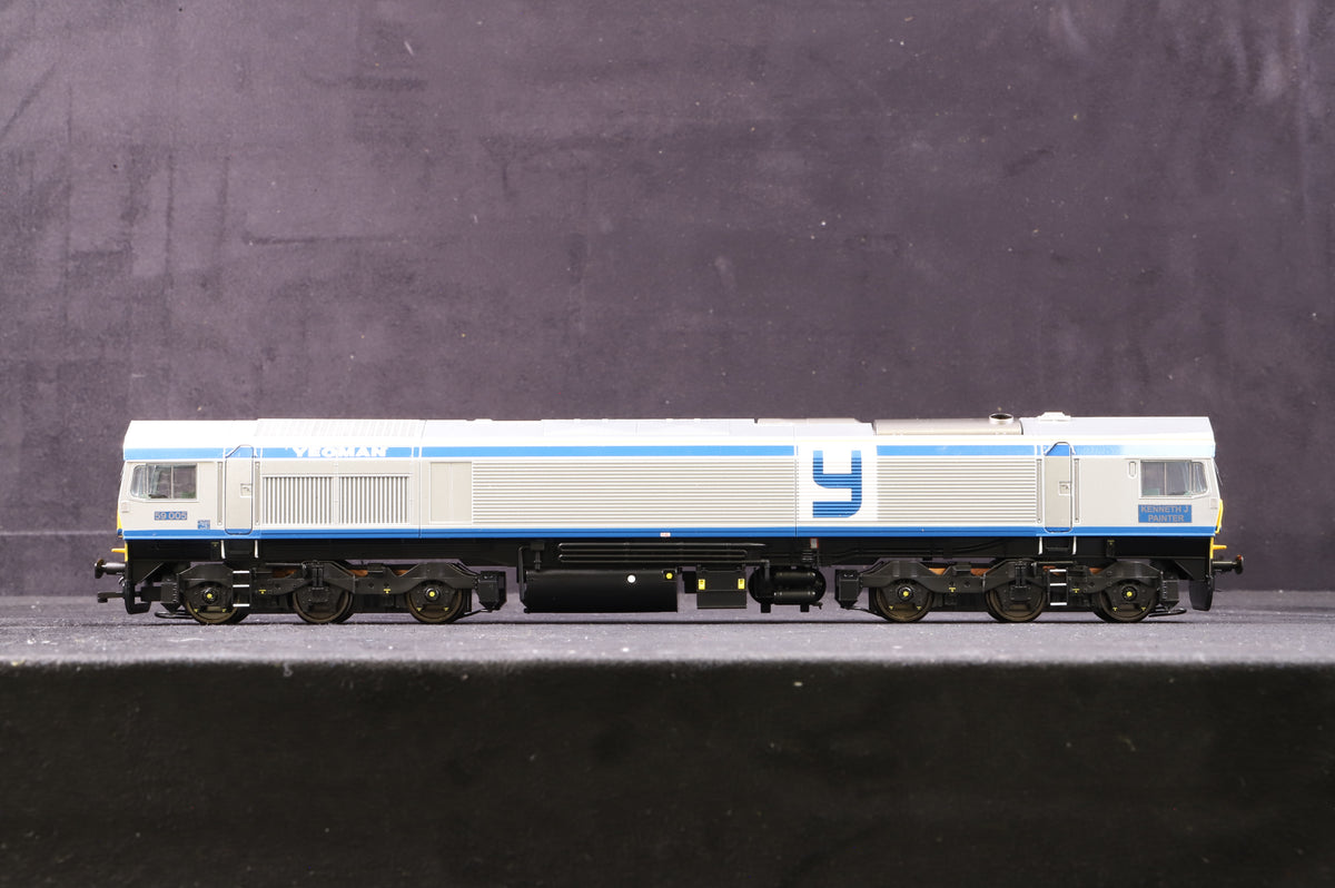 Dapol OO 4D-005-000DSM Class 59 59005 &#39;Kenneth J. Painter&#39; in Foster Yeoman Livery - DCC &amp; Smoke