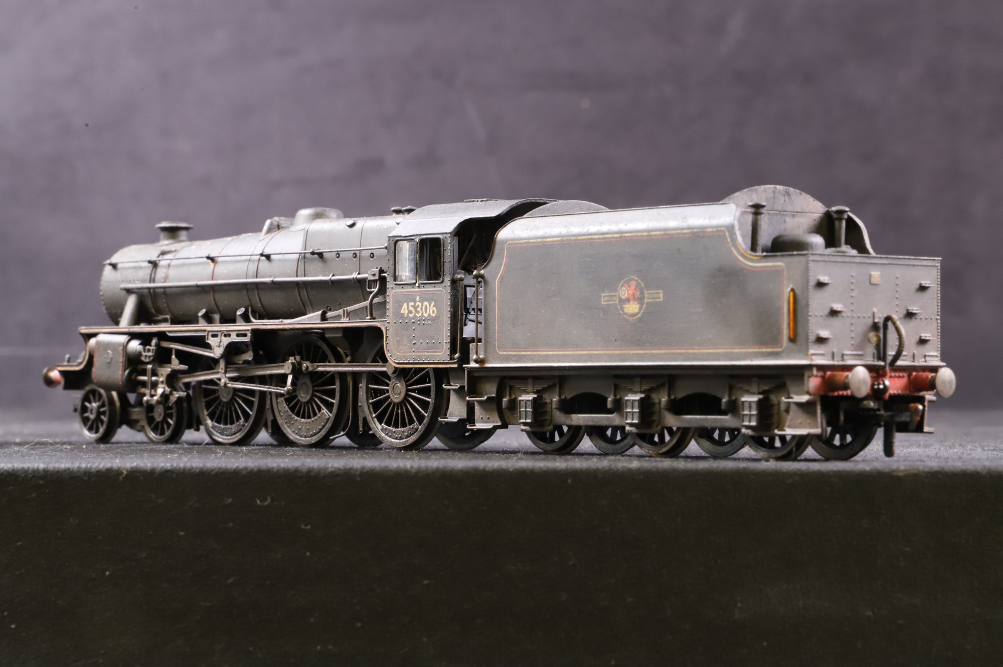 WORKSHOP Hornby OO Class 5 'Black 5' 45406 in Lined BR Black w/ Late Crests - Non Runner - Weathered