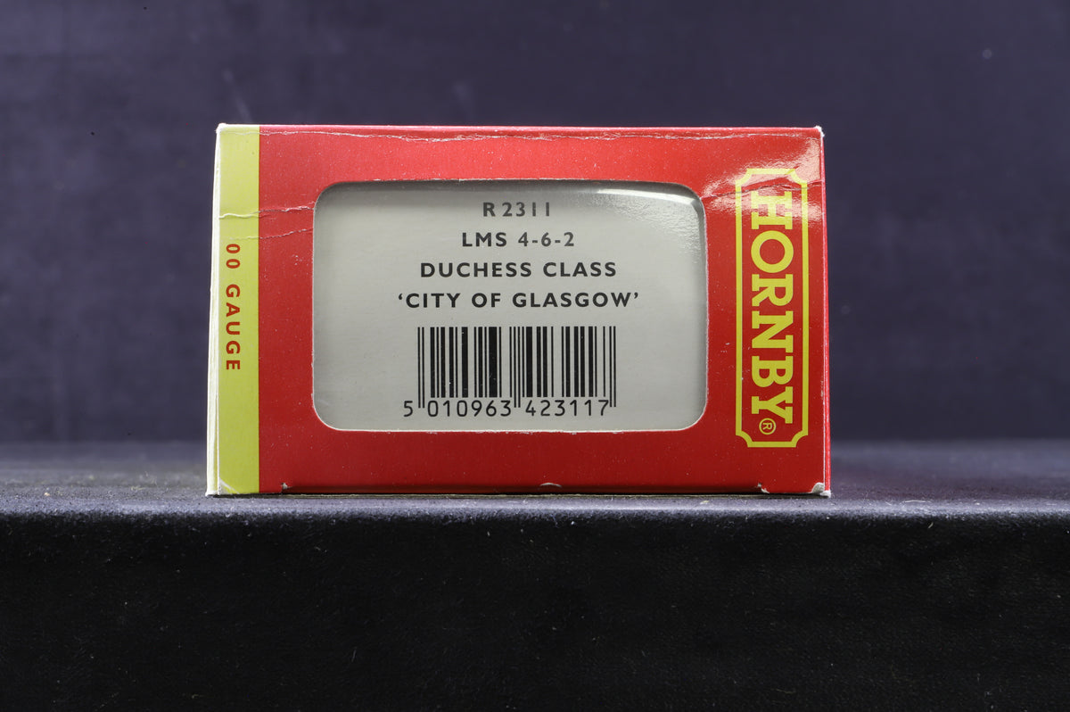 Hornby OO R2311 Duchess Class &#39;6242&#39; &#39;City Of Glasgow&#39; LMS Lined Black