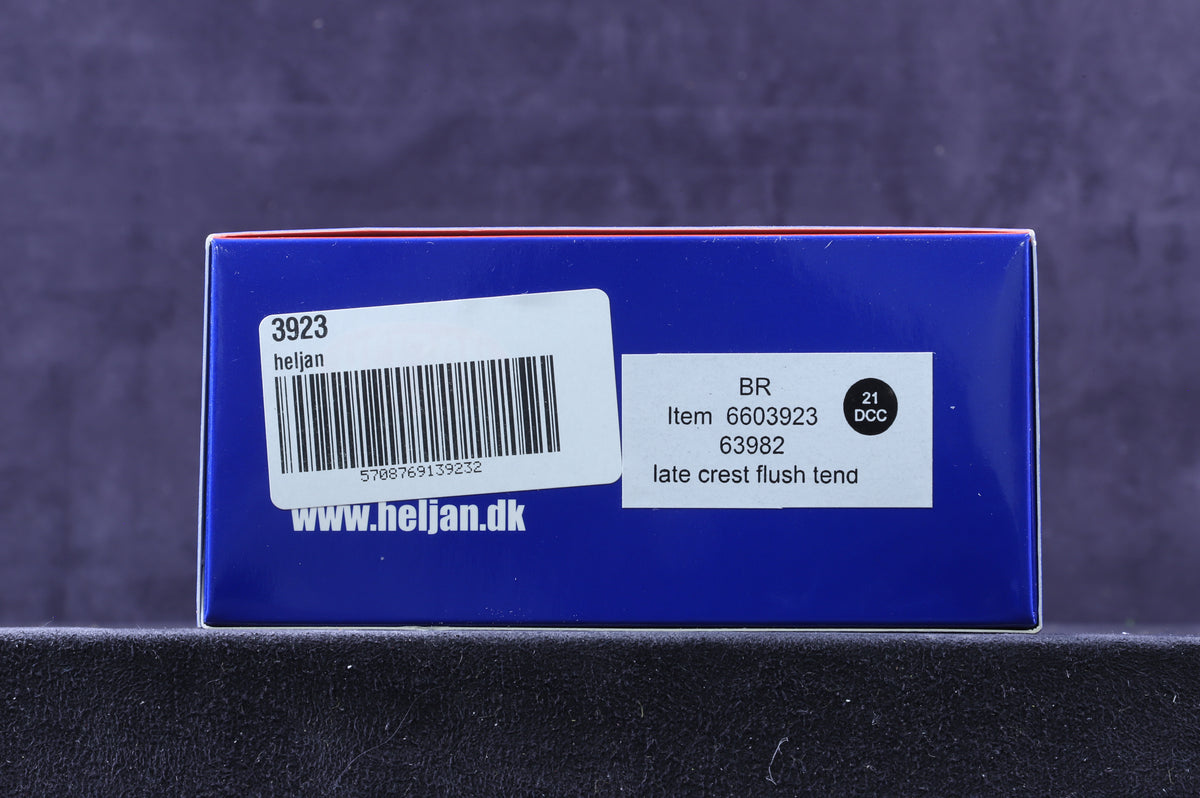 Heljan OO 3923 O2/3 Tango 63982 in BR Black w/ Late Crests