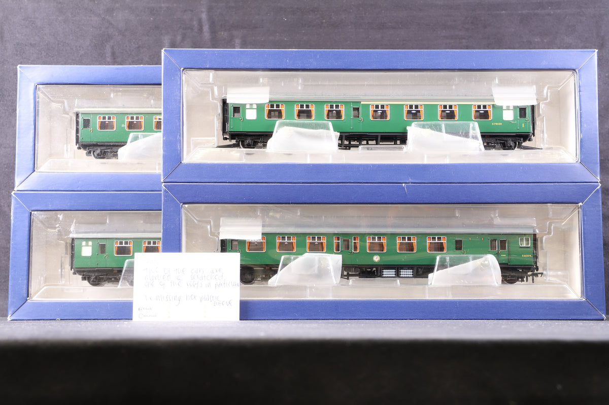 Bachmann OO 31-426A 4CEP EMU &#39;7128&#39; Late SR Multiple Unit Green w/Yellow Warning Panels