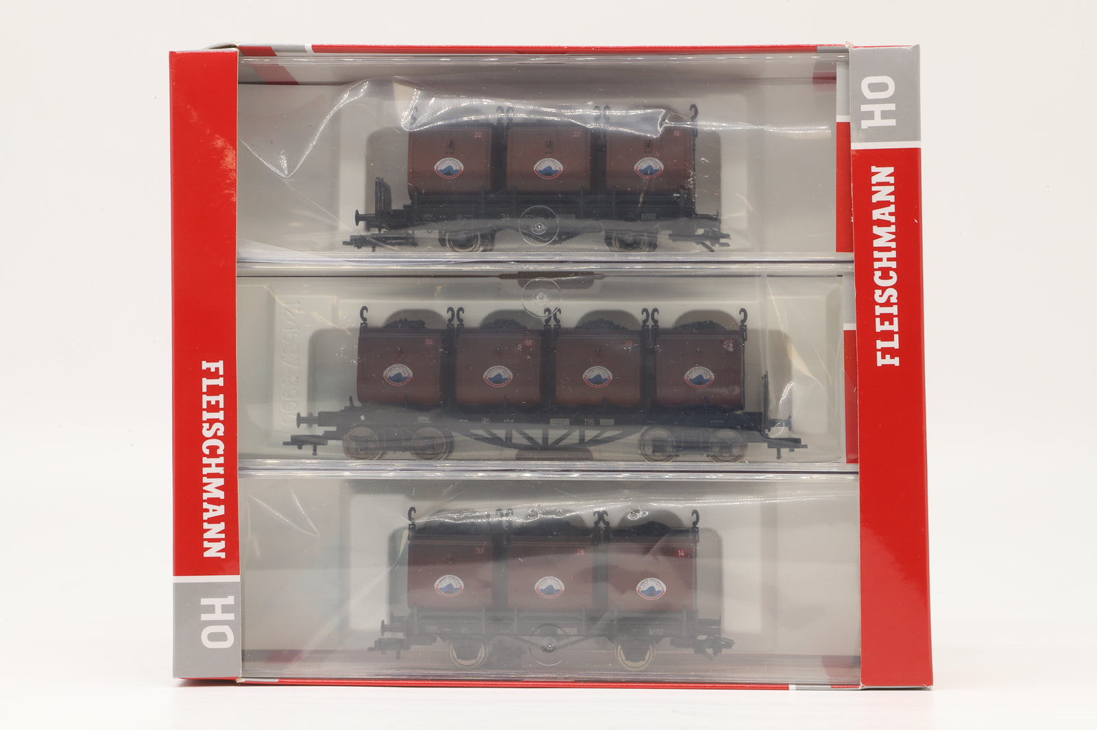 Fleischmann HO 526505 Set of 3x Coal Wagons