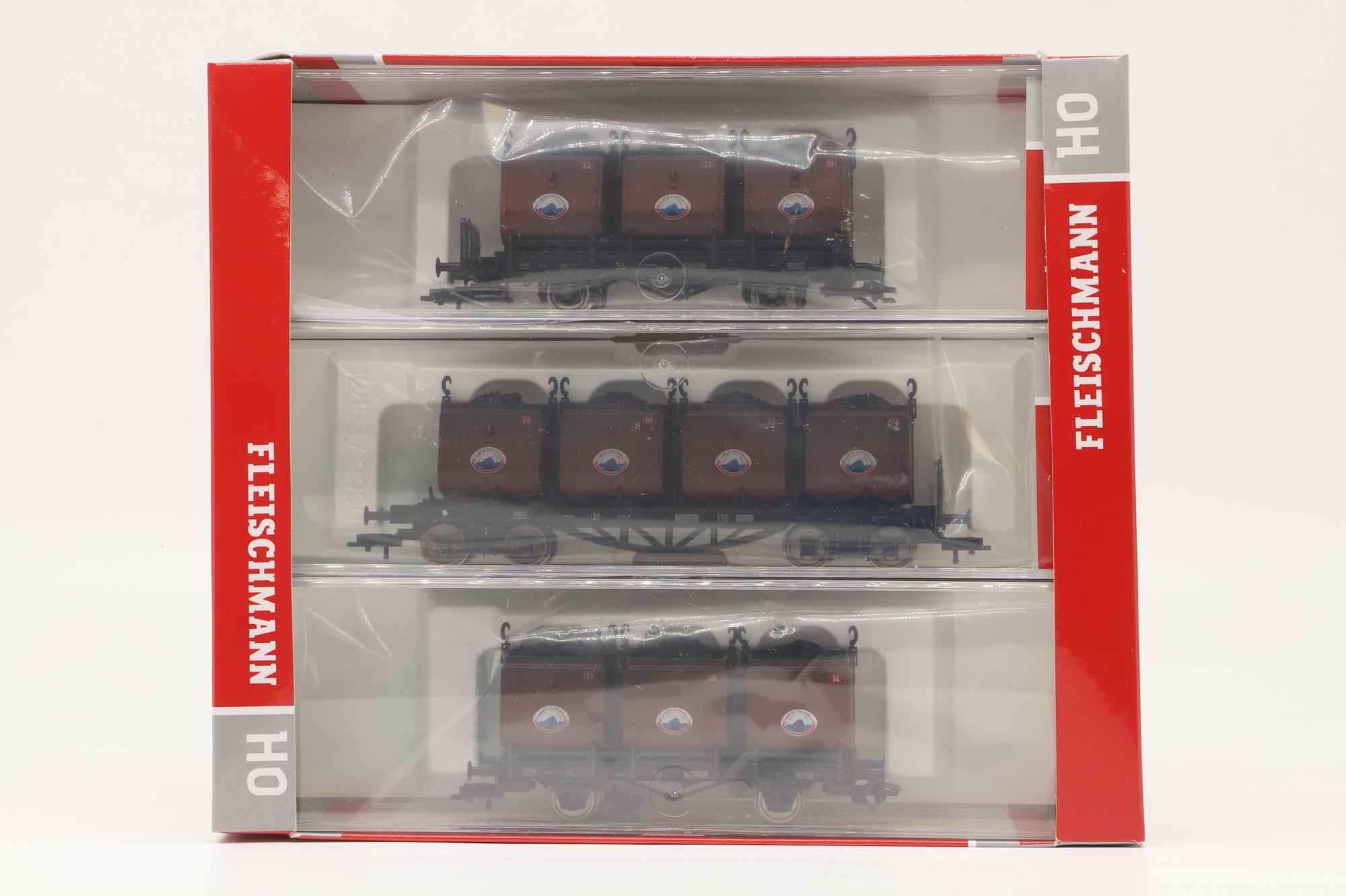 Fleischmann HO 526505 Set of 3x Coal Wagons