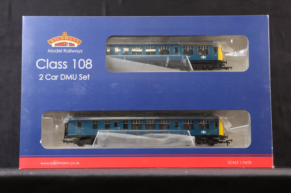 Bachmann OO 32-904DC Class 108 2-Car DMU BR Blue, DCC Fitted