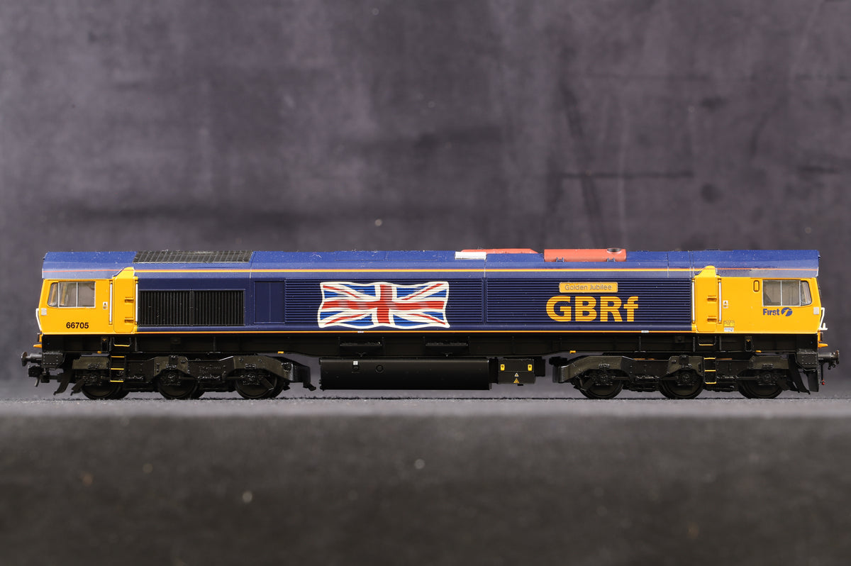 Bachmann OO 32-727Y Class 66 Diesel &#39;66705&#39; GBRf, DCC Sound Ltd Ed 370/ 512