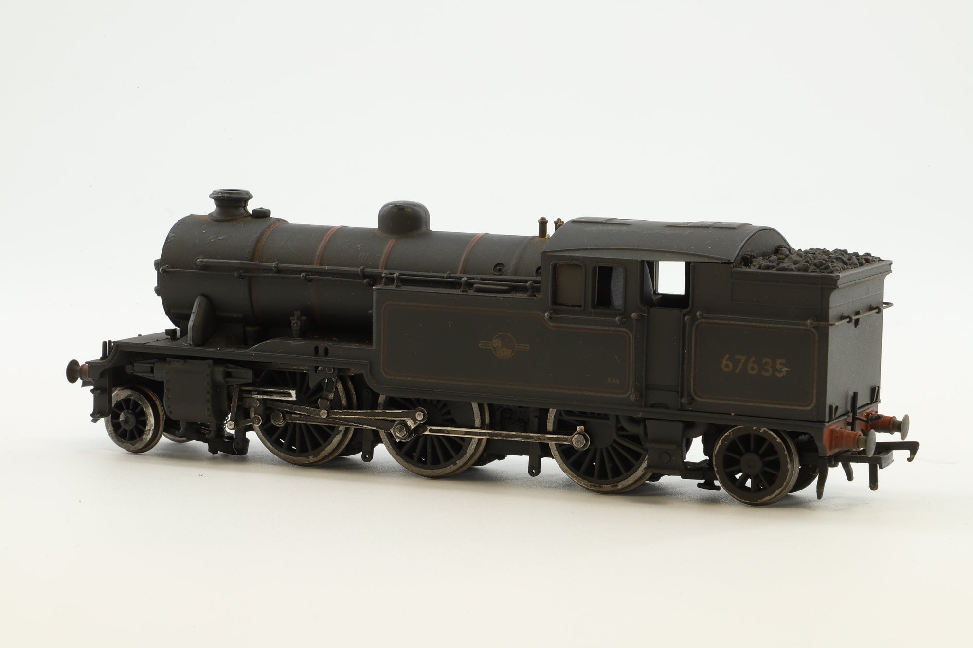 WORKSHOP Bachmann OO 31-613 V3 Tank '67628' BR Lined Black L/C Straight Bunker Weathered