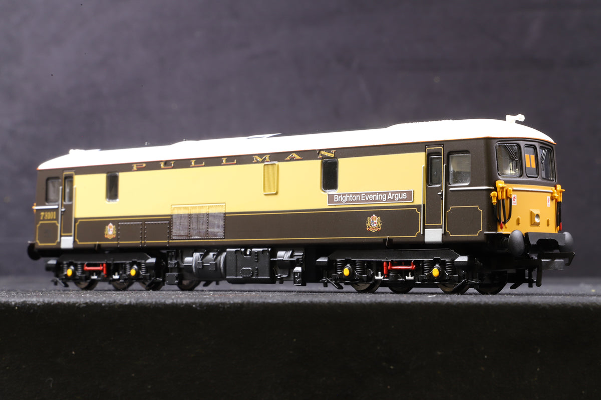 Hornby OO Class 73 &#39;73101&#39; &#39;Brighton Evening Argus&#39; Pullman Umber &amp; Cream
