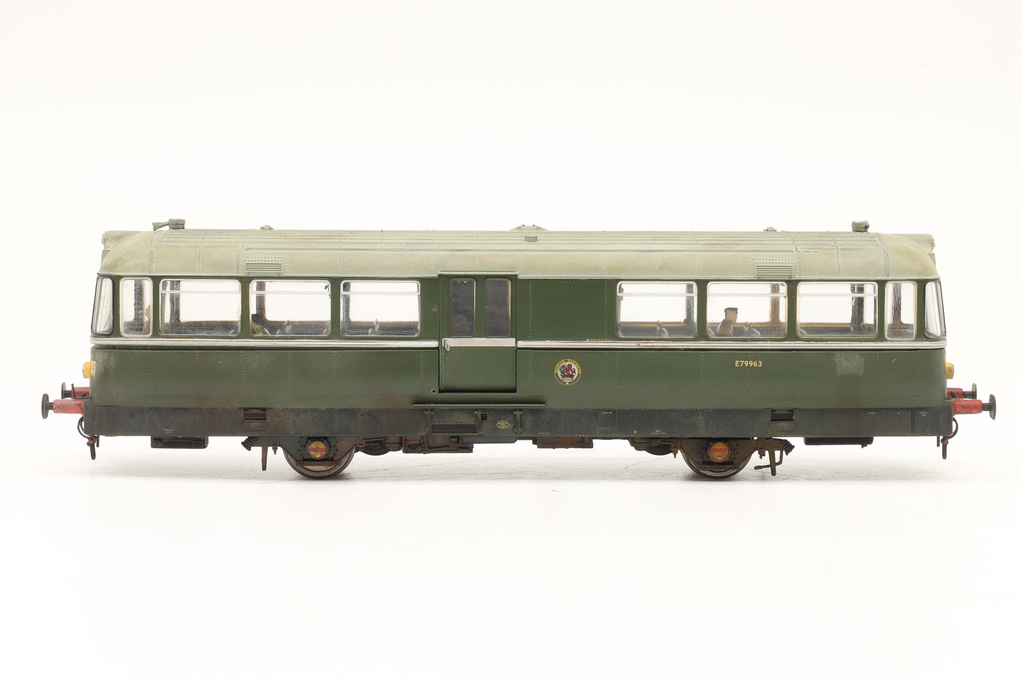 WORKSHOP Heljan OO 8702 W&M Railbus E79963 in BR Green w/ SYPs – Weathered