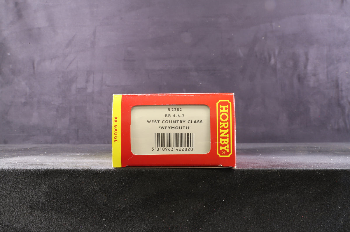 Hornby OO R2282 BR 4-6-2 West Country Class &#39;Weymouth&#39;