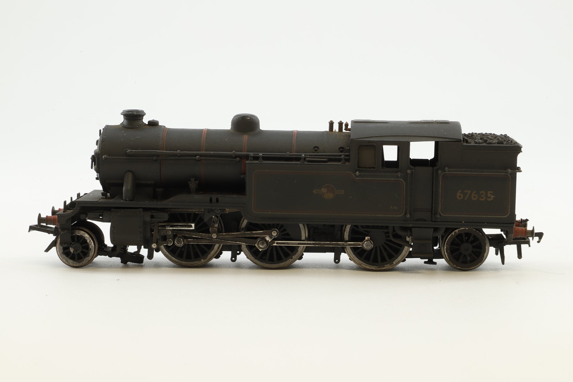 WORKSHOP Bachmann OO 31-613 V3 Tank '67628' BR Lined Black L/C Straight Bunker Weathered