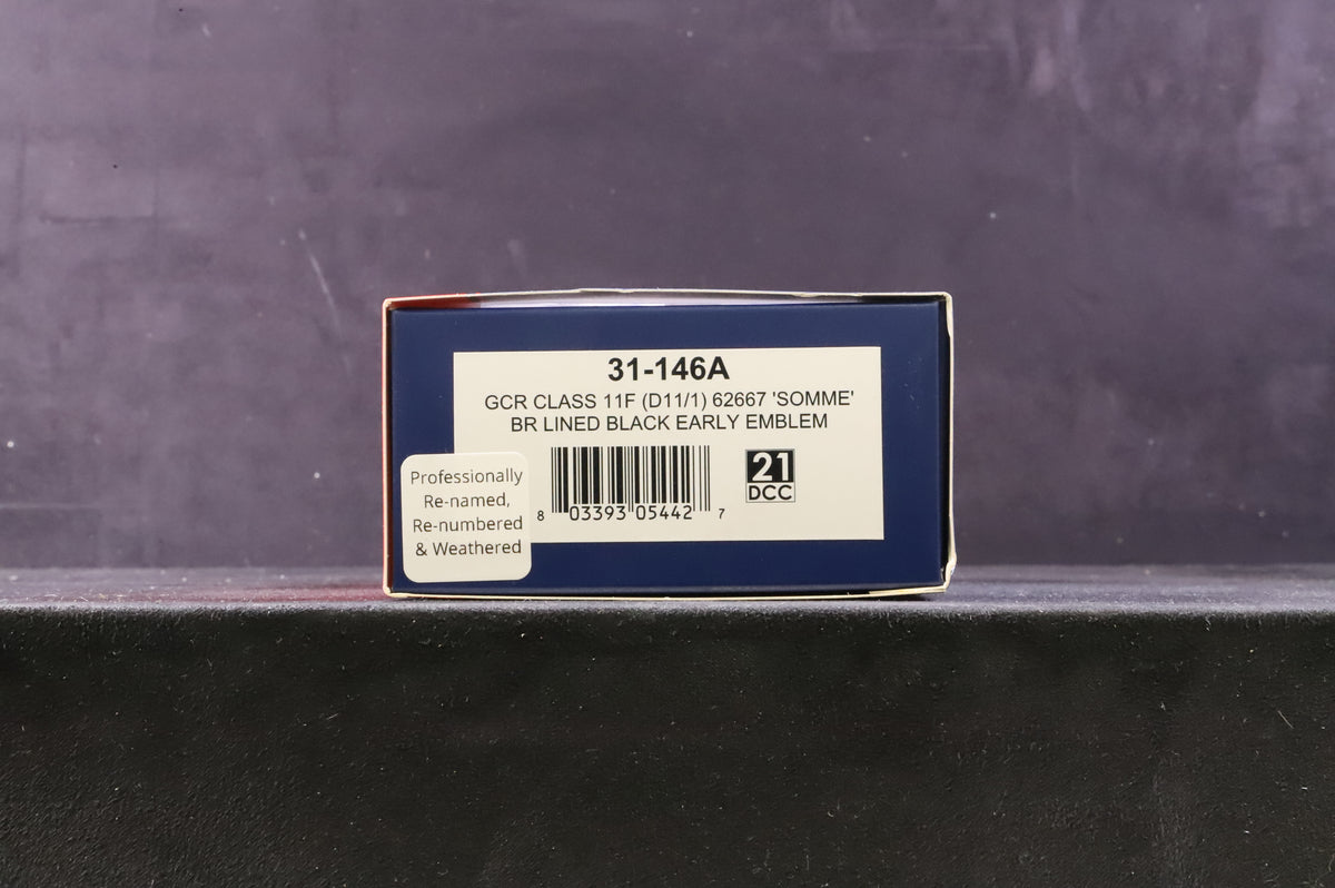 Bachmann OO 31-146A GCR Class 11F 62664 &#39;Princess Mary&#39; in Lined BR Black w/ Early Crests - Weathered