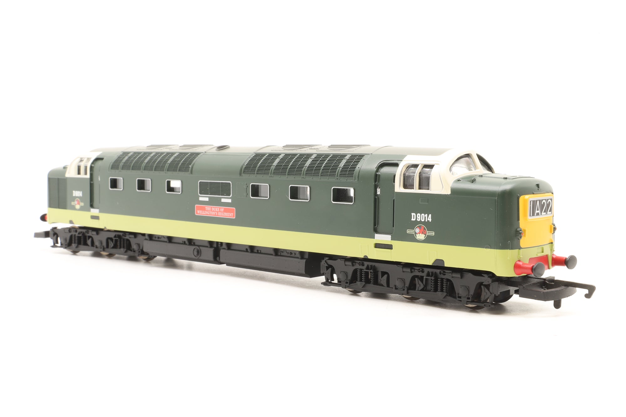 Hornby OO City Freight Train Set BR Class 55 Co-Co Diesel Deltic 'The Duke of Wellington's Regiment' 'D9014' & 5 Wagons and Vans