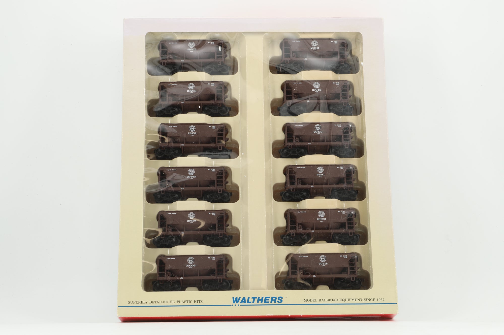 Walthers HO 932-4468 12-Pack of Ore Cars in DMIR Brown