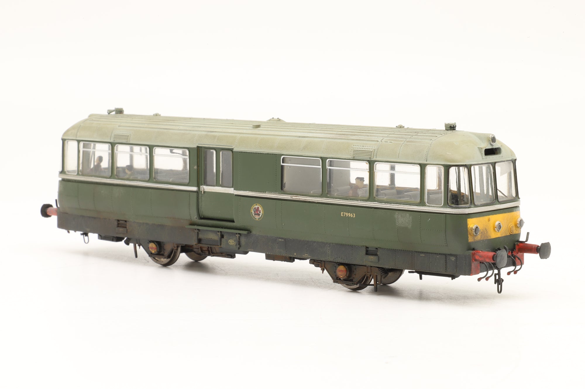 WORKSHOP Heljan OO 8702 W&M Railbus E79963 in BR Green w/ SYPs – Weathered