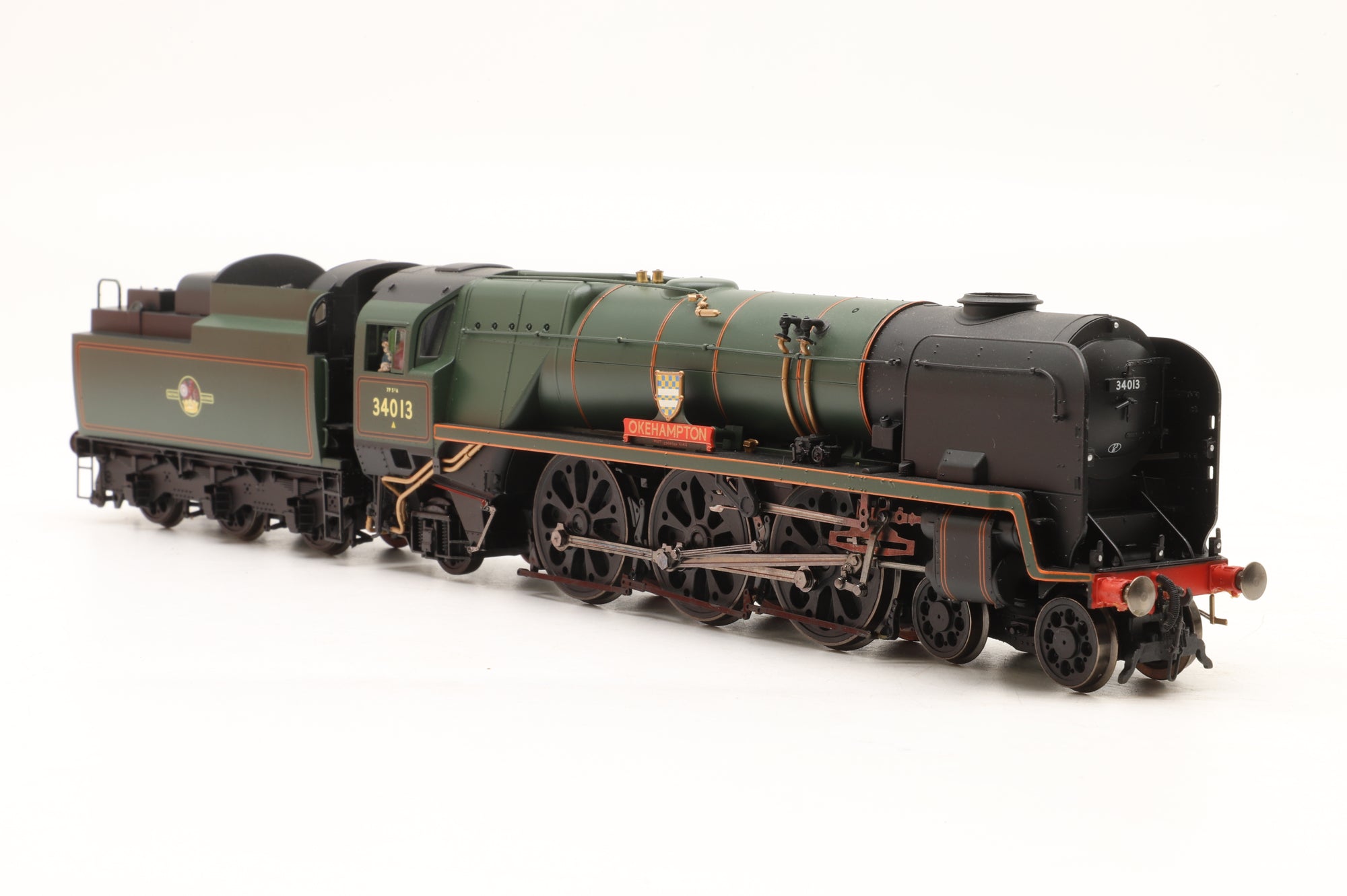 Hornby OO R3203 Rebuilt West Country Class '34013' 'Okehampton' BR Lined Green L/C DCC Fitted
