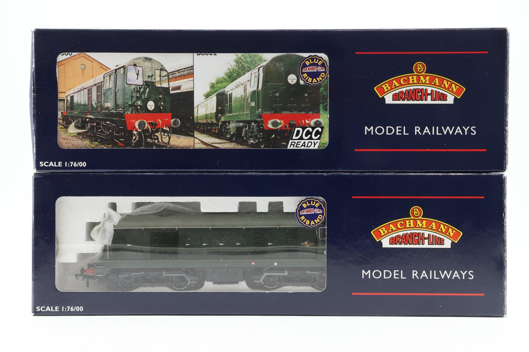 Bachmann OO 32-027Y1/2 Class 20 Diesel Twin Pack 'D8000 & D80001' BR Green With Discs