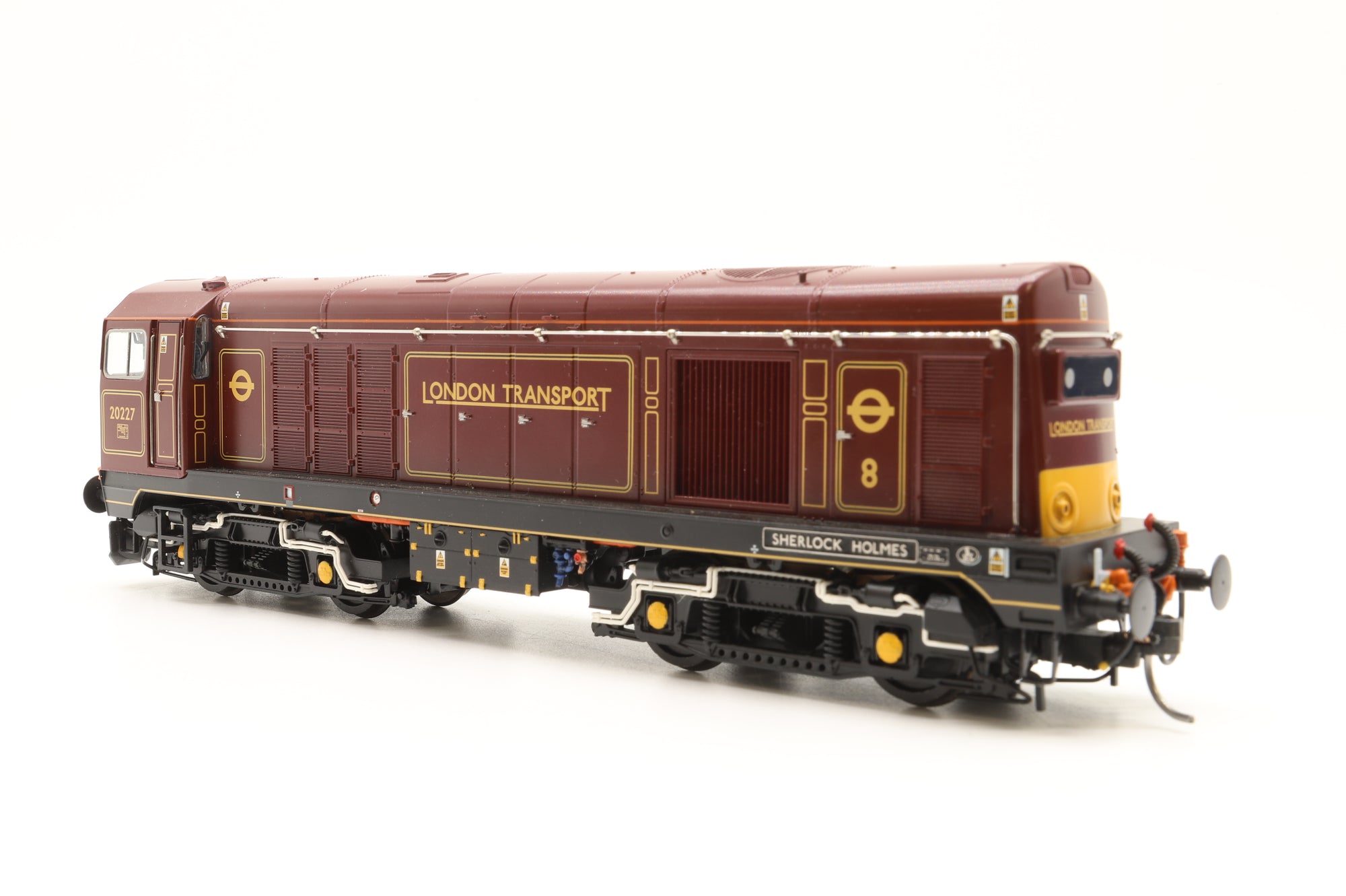 Bachmann OO 35-358KSF Class 20/0 'Sherlock Holmes' London Transport Lined Maroon, Excl. Bachmann Collectors Club 111/160, DCC Sound