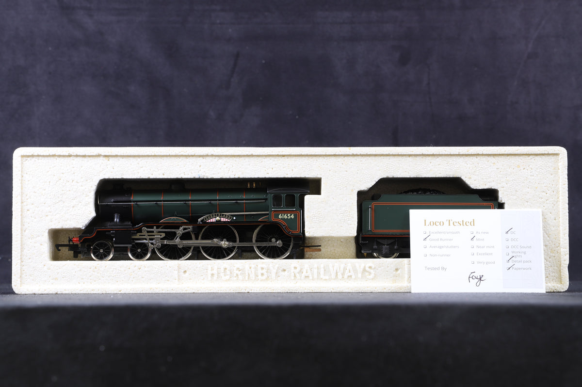 Hornby Top Link OO R2038B Class B17/4 &#39;61654&#39; &#39;Sunderland&#39; BR Lined E/C, Ltd Ed 129/ 250