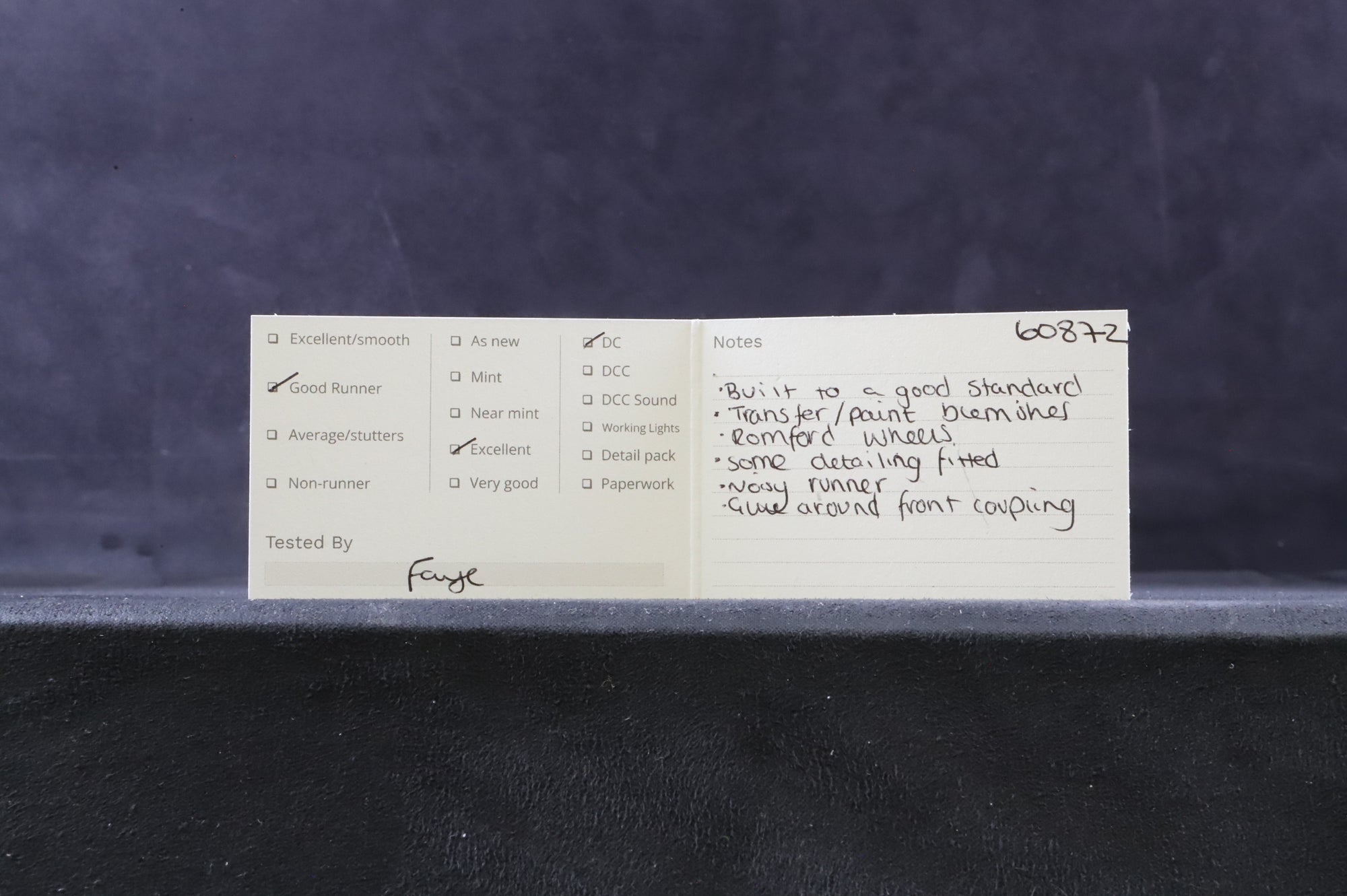 Nu-Cast OO Kit Built LNER V2 'King's Own Yorkshire Light Infantry' ' 60872'