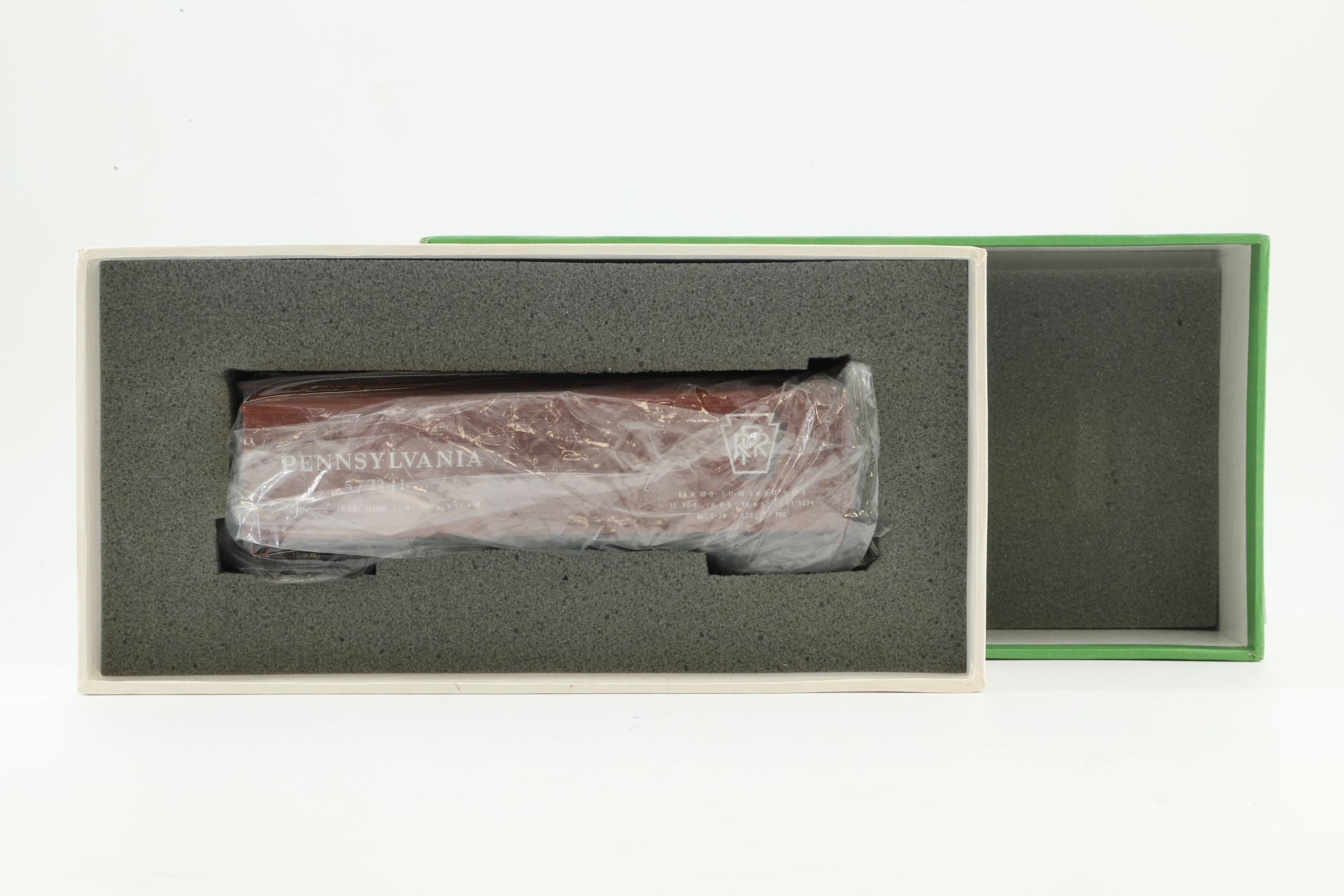 Overland Models HO Brass OMI-3013 Box Car PRR Class X29 w/ Corrugated Doors & Ends '572341'