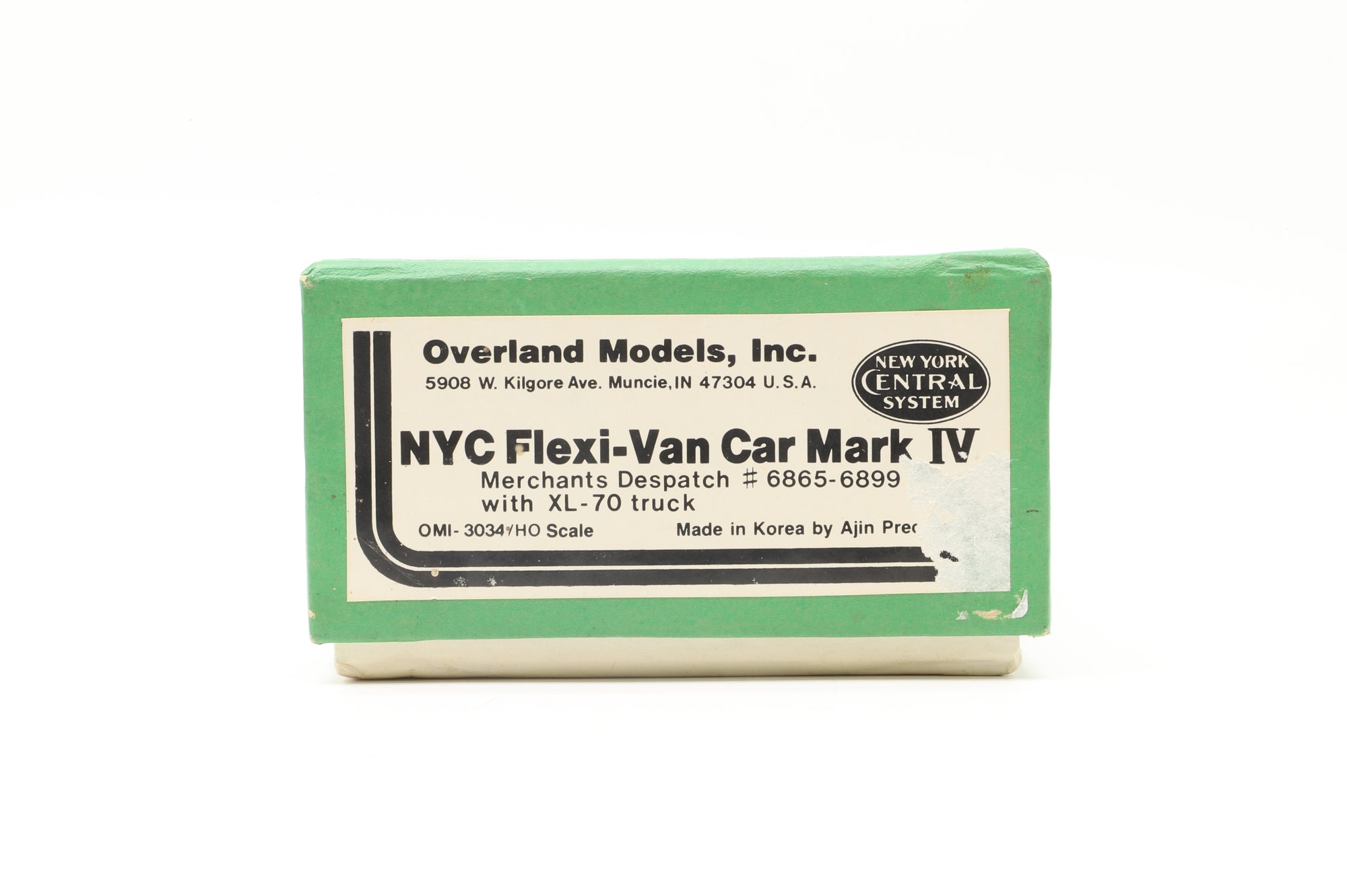 Overland Models HO Brass OMI-3034 NYC Flexi-Van Car Mark IV Unpainted
